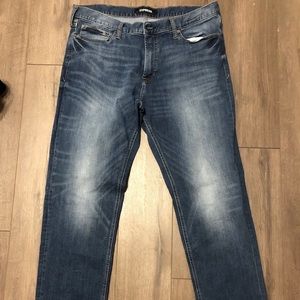Slim straight Stretch + EXPRESS Jeans 38x34 .